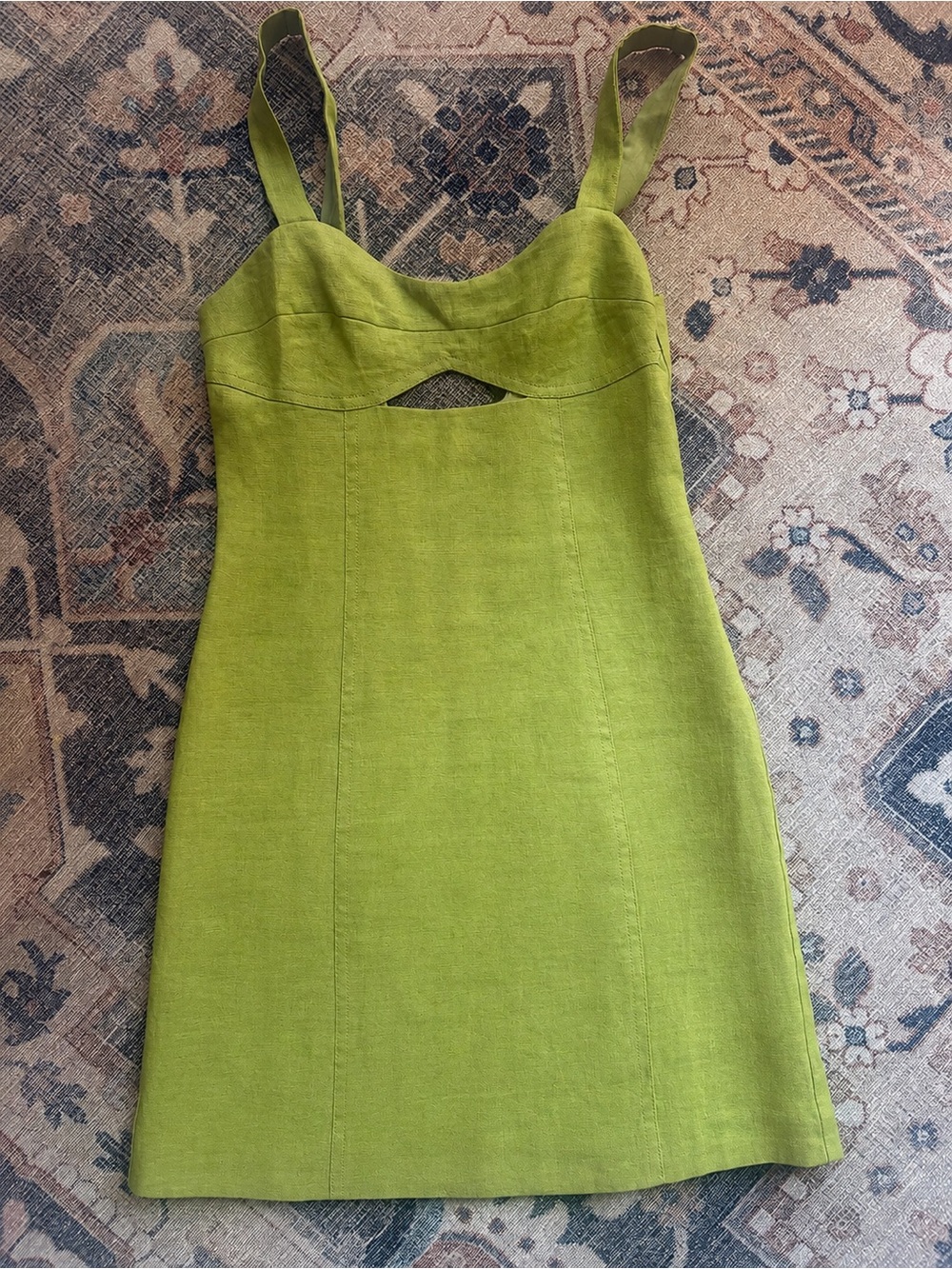 Reformation Belma Linen Mini Dress Avocado Green Vacation
Party Causal size 2 - Picture 4 of 6
